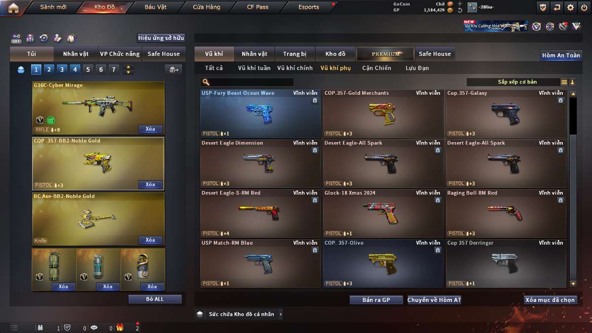 shop acc cf uy tin gia re